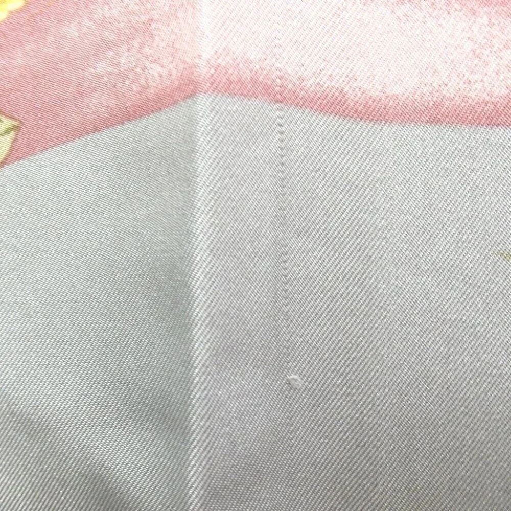 Authentic Christian Dior Floral scarf silk [Used]